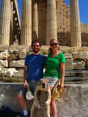 squirrelized A squirrelized version of me and my husband on our honeymoon in Greece. Nice to feel good in your body on vacation!